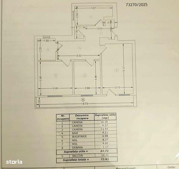 3 Camere METROU Obor | 73 MP | Renovat | Ideal locuit/investitie - 1
