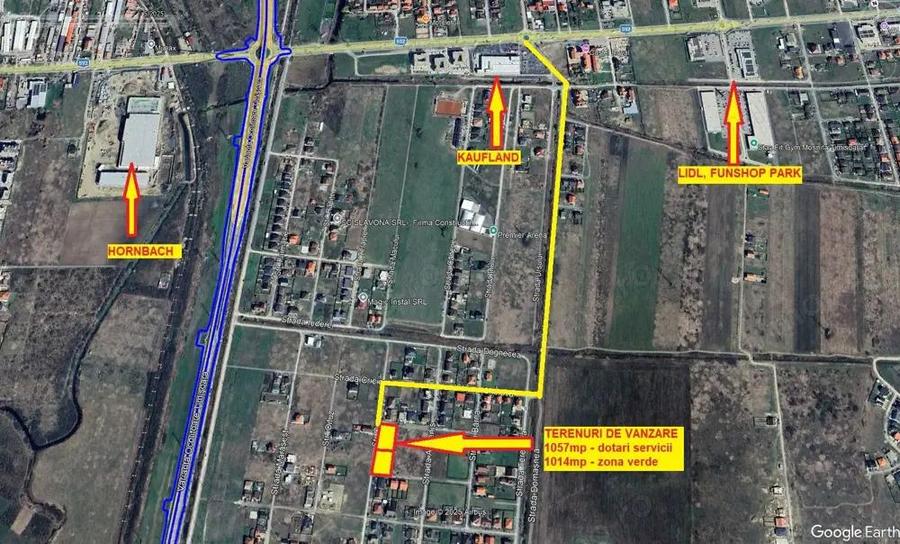 Teren comercial Mosnita, in spate la Kaufland - 1057 servicii, 1014 zona verde - 5