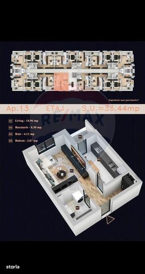 Garsoniera de vanzare / Chiajna / Bloc nou / balcon, loc de parcare. - 7