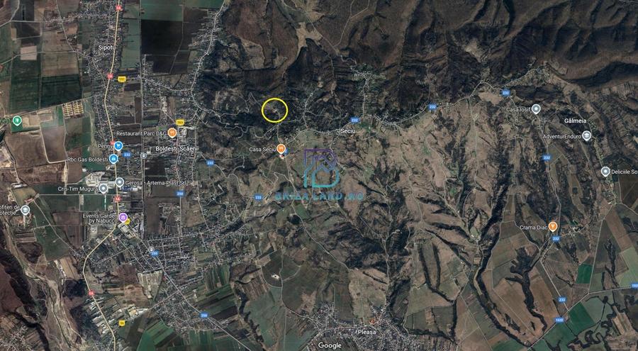 Prahova, orasul Boldesti-Scaeni, satul Seciu, teren 3007mp, d=36m - 3