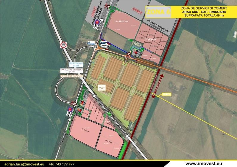 LOCATIE UNICAT. 15.000 mp langa Autostrada A1.  Cu acces direct din giratie. - 1