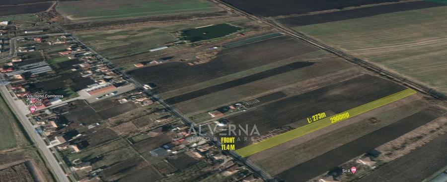 Teren intravilan - cadastrat - 2900mp - front 11.4m - Jucu de Mijloc - 3