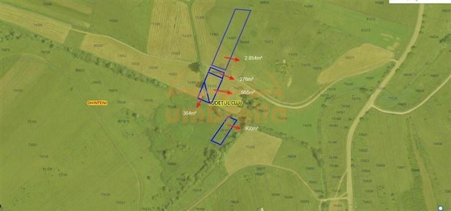 Teren de vanzare extravilan Chinteni 5.200/?/32 /? - 1