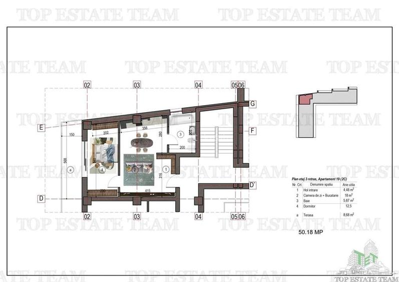 Apartament tip studio bloc nou metrou 1 Decembrie 1918 Apartament tip studio bloc nou metrou 1 Decembrie 1918