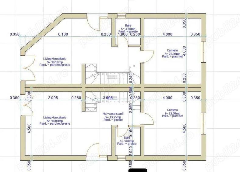 Dupex de vanzare, 120 mp utili, 150 mp de teren, zona Fagului - 3