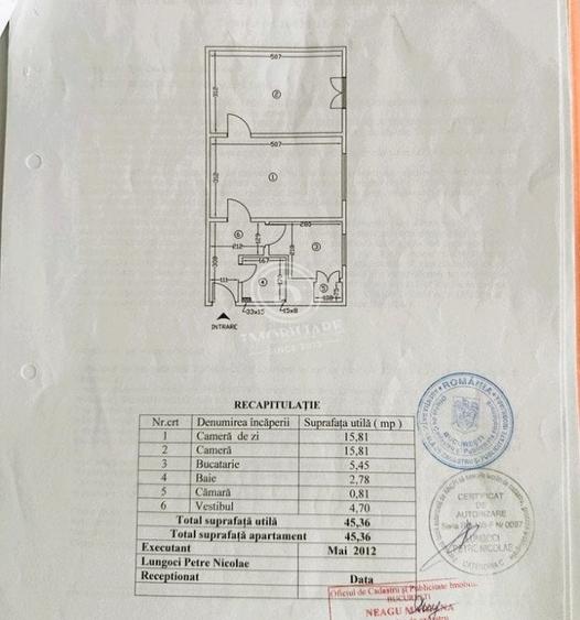 APARTAMENT PRACTIC SI LUMINOS IN FLOREASCA/  2 CAMERE / ETAJ 2 /VEDERE SUDICA - 11