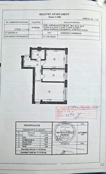 Apartament de vânzare 2 camere - 1