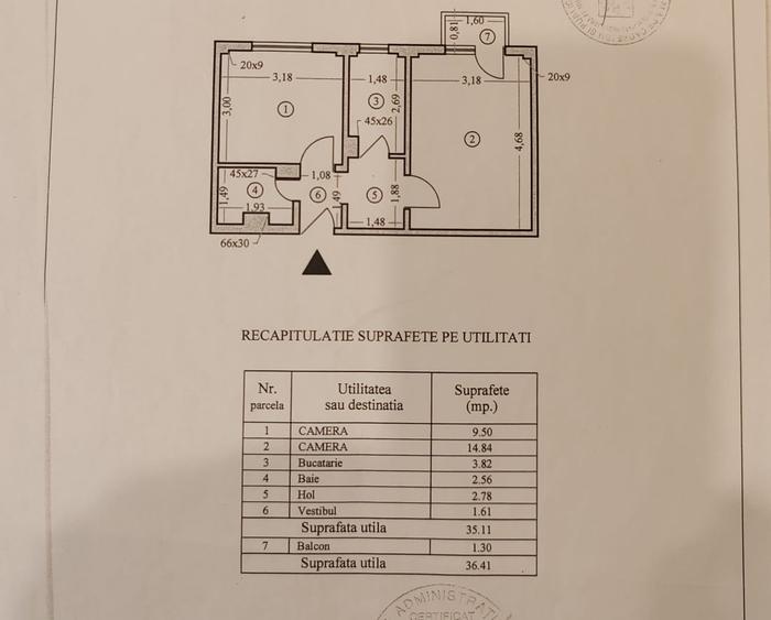 Apartament cu 2 camere semidecomandat în Berceni