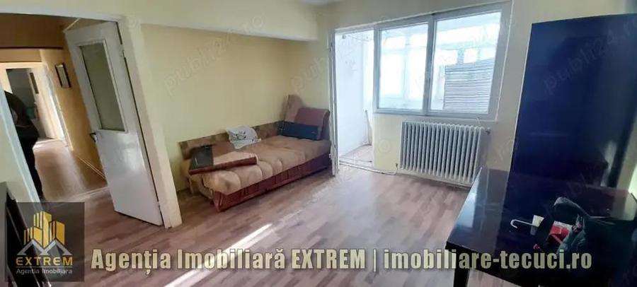 Apartament 3 camere, 75mp, etaj 4, foarte spa?ios, zona Cina din Tecuci - 9