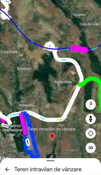 Teren dupa Aeroport Tatarasi Aviatie, Valea Lunga centru, com Holboca, - 5