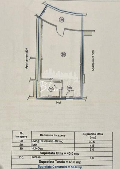 Studio modern cu vedere la mare in Mamaia Nord – Bloc White Titanic - 14