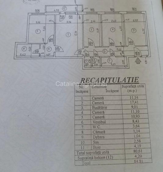 Vanzare apartament 4 camere Militari Piata Veteranilor