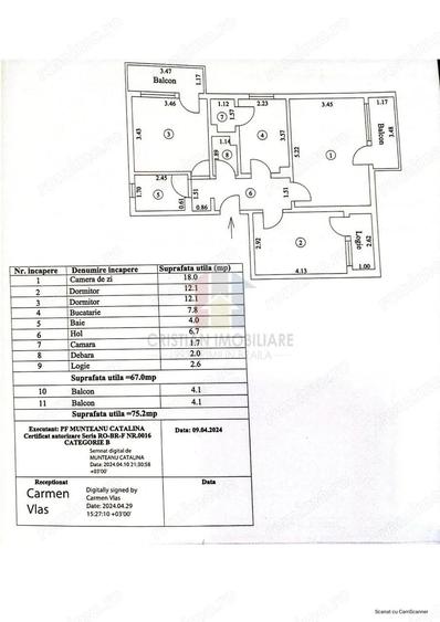 Independentei Ultracentral 3 camere 75mp Spatios etaj 1 Disponibil Imediat - 1