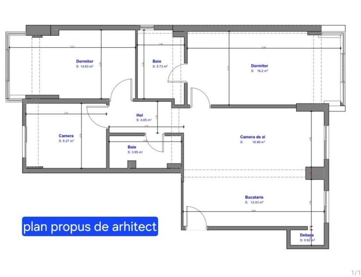 Ap cu 4 CAMERE, 2 bai, boxa, Bdul Roman Musat - 5