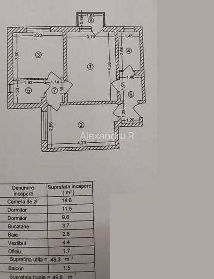 Vanzare apartament 3 camere 49 mp + boxa Progresul / Eroii Revolutiei