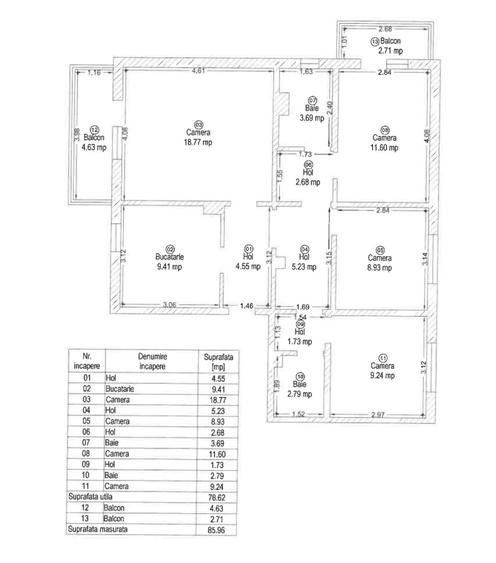 Apartament 4 camere | Decomandat - et.2 | Centrala proprie | Aradului - 13