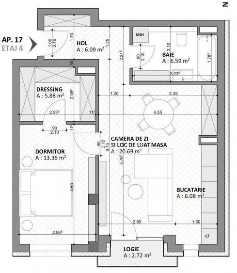 0% Apartament 58 mp Centru Bloc nou 2025 - 4