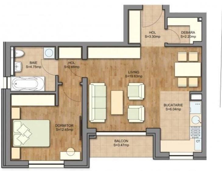 2 camere zona Coresi Proprietar  - 7