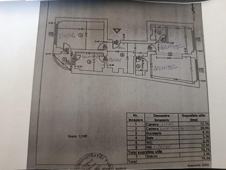 Particular oferă ultracentral, apartament 3 (4) camere cu garaj, în imobil 1979, - 13