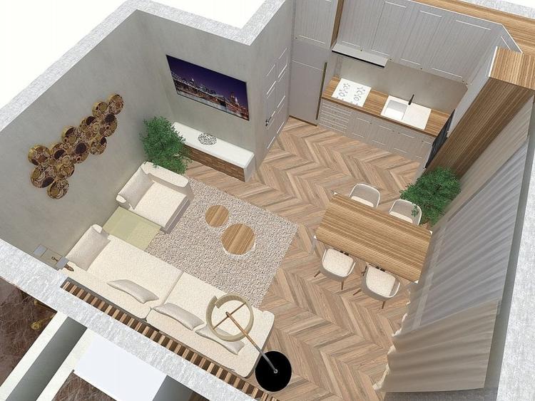 Apartament 2 camere cu terasa 54 mp de vanzare in Complexul Brubus - 5