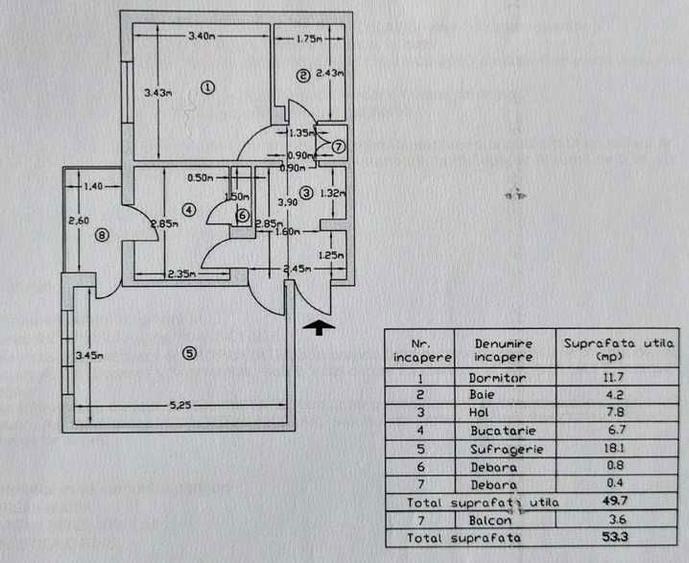 Particular vand apartament de 2 camere decomandat, etajul 3 din 3, in zona Negru Voda - Stefan cel Mare, Curtea de Arges - 1
