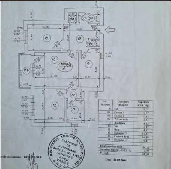 Vand apartament cu 3 camere, 2 bai cu suprafata 70mp in Gura Humorului - 1