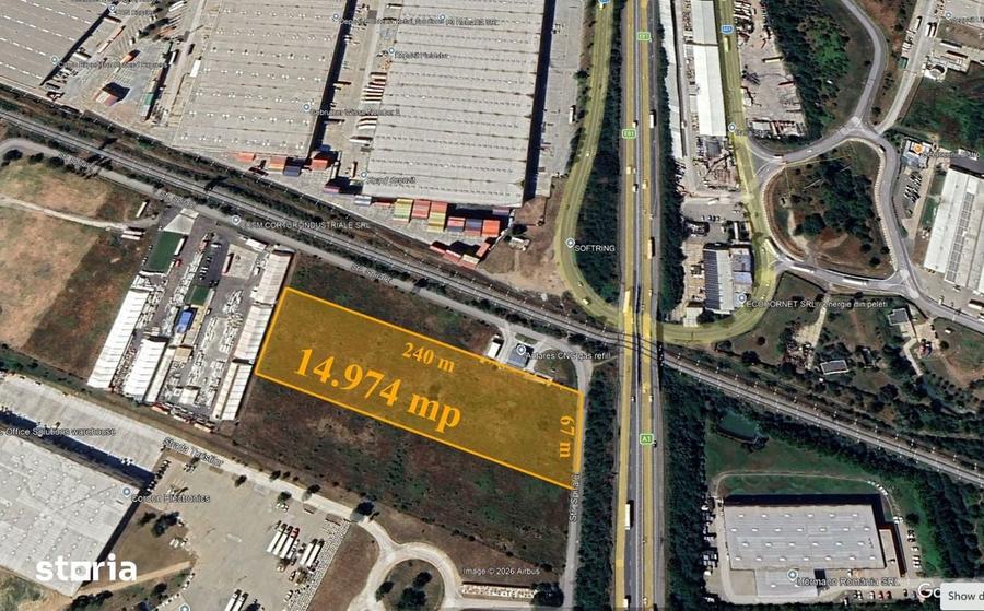 Teren industrial premium A1 Bucure?tiPite?ti - 1,5 ha - 4