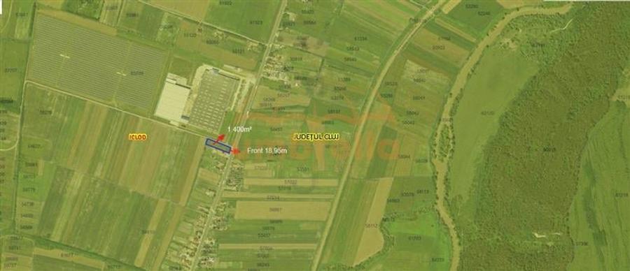 Teren de vanzare in Fundatura, front la DN 1C, 1400/?/25 /?  ! - 1