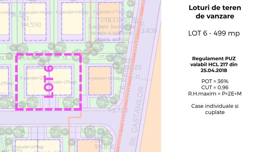 Mogosoaia, teren intravilan 499 mp cu PUZ aprobat, P+2+M - 6