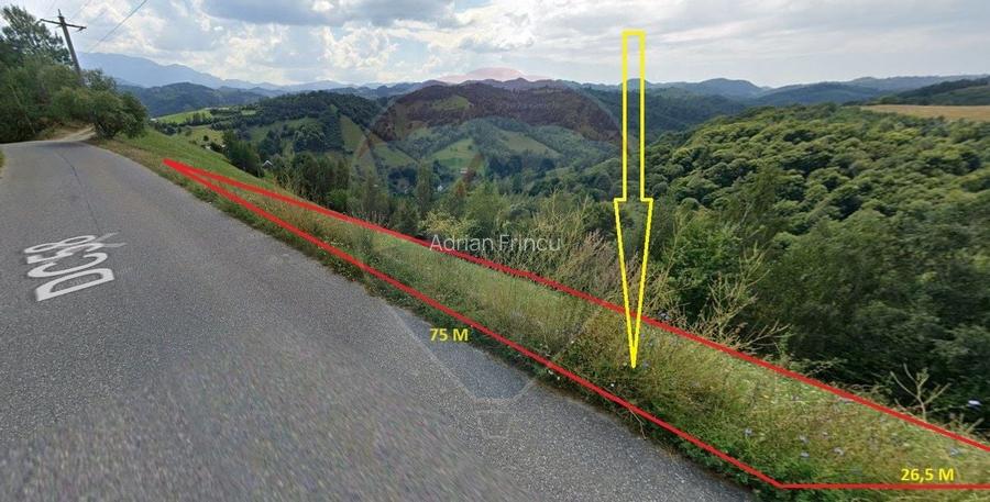 Teren extravilan, 2000 mp, Sat Pestera (com Moieciu)