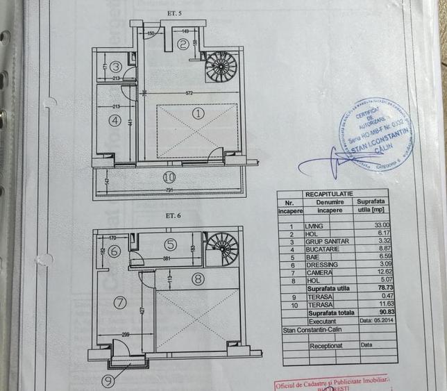 Duplex 2 Camere Et. 5+6 Bloc Nou Pacul Carol - 7