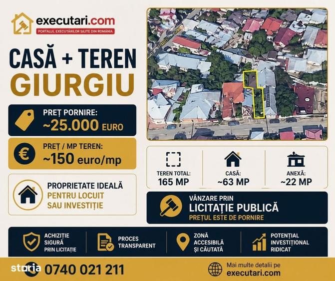 Casa - 63m2 + Anexa - 22m2 + Teren - 165m2, Giurgiu - 3
