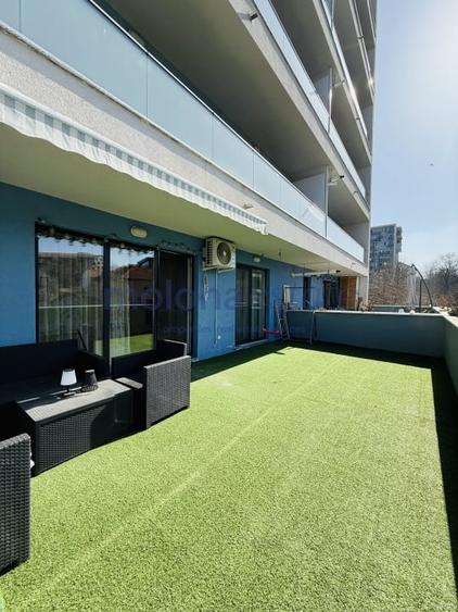 Apartament de închiriat , 2 camere  decomandate, 53 mp + terasă de 35 mp - 2