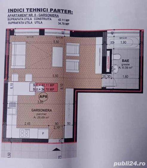 INVESTI?IE Baile Felix Studio 35 mp parter randament excelent Airbnb Incalzire in pardoseala 2025 - 7