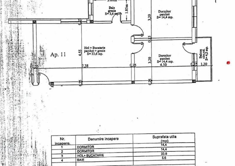 Apartament 3 camere, etaj 2, balcon, parcare Floresti zona Stadion - 7