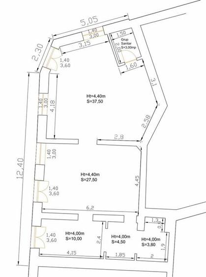 SPATIU COMERCIAL CENTRAL | 107 MP | ORADEA