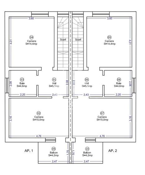 Duplex complet decomandat, cu 4 camere si 2 bai, langa Bucovat - 11