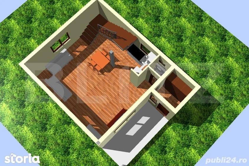 Cabana din lemn masiv, 100 mp utili, teren 3000 mp, Somesu Rece - 6