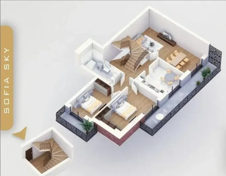 Duplex spectaculos cu 5 camere &icirc;n zona Pallady - 7