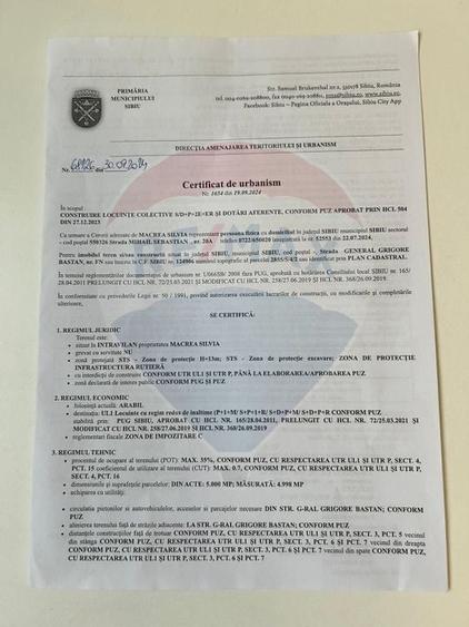 Teren pentru bloc intravilan Sibiu zona Veterani - 4