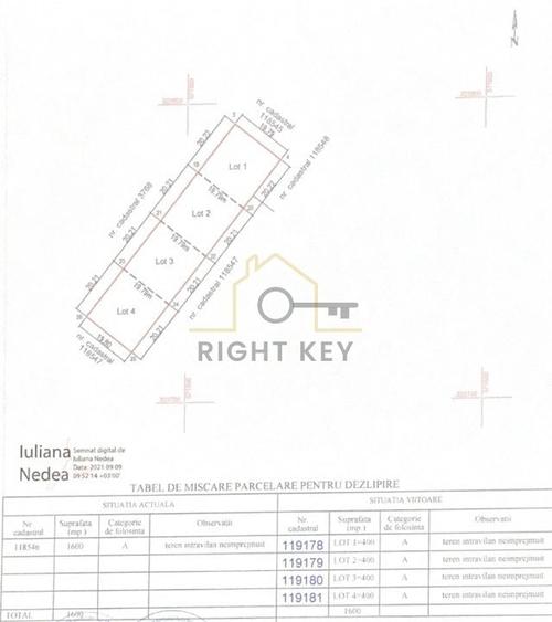 Oportunitate! Teren intravilan 600mp, drum 9m, F.S 20m! Comision 0%! - 2
