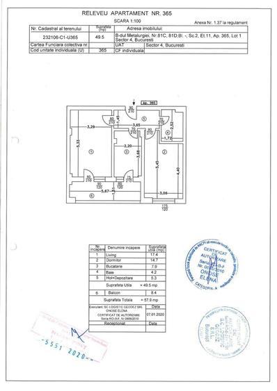 2 camere decomandat-acces metrou- mobilat/utilat complet - 13