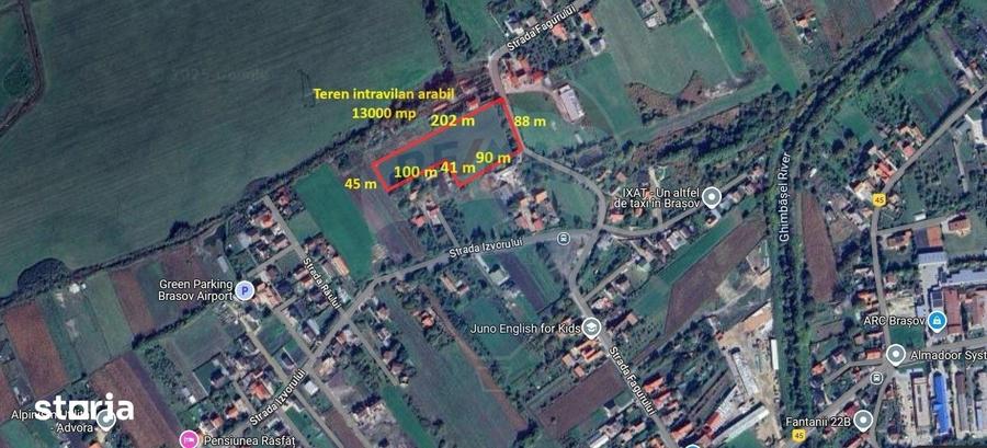Teren de 13000 mp, în Stupini