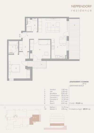 Apartamente Intabulate, 3 camere, 72 mp utili + terase | Parcare si Boxa incluse in pret | De la 155.000 euro cu TVA inclus | Comision Zero - 6
