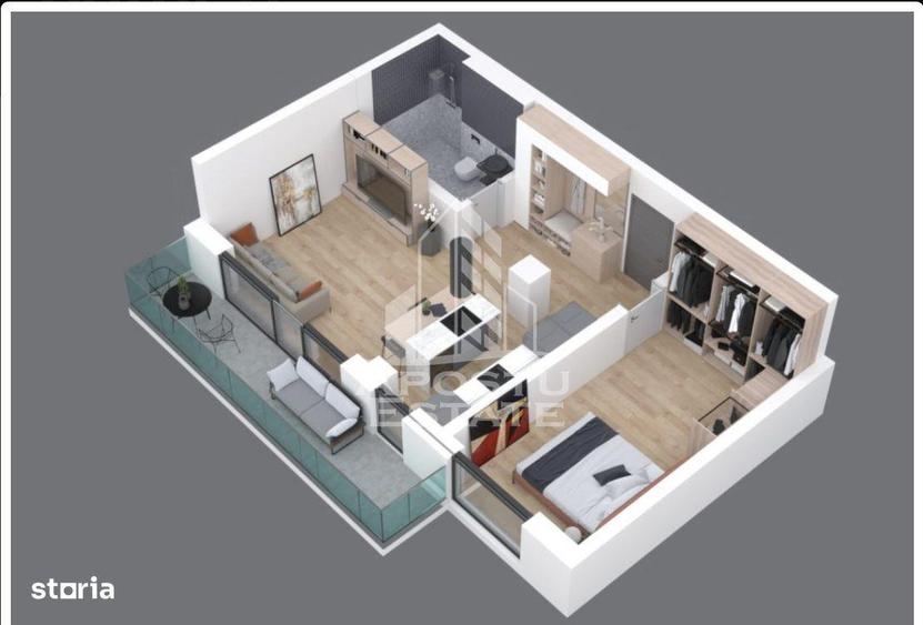 Apartament cu 2 camere în Lipovei
