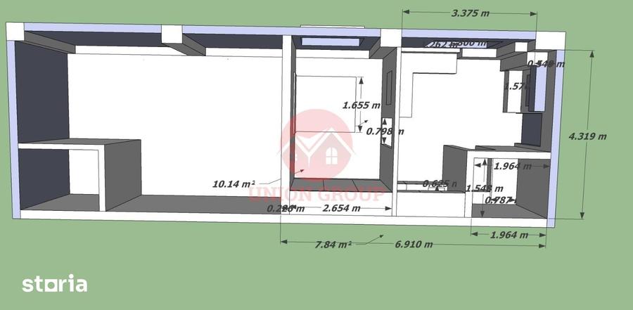 Spațiu comercial, de 65 mp, în Kamsas