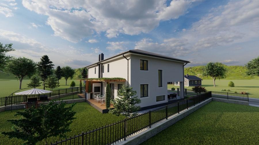 Teren 700 mp, cu autorizatie de constructie + utilitati in Chinteni - 6