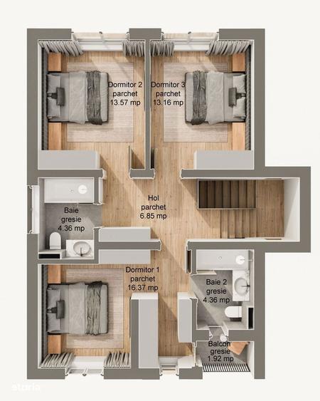 Casa 5 camere - 120 mp utili, teren 340 mp - Sura Mare - 1