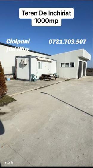 Teren de inchiriat cu Garaj si Birou 1000 mp - 2