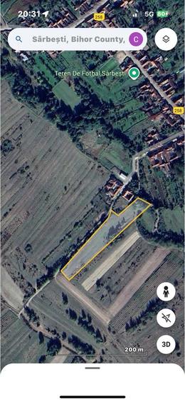 Vand teren constructie casa, sat Sarbesti, jud. Bihor, 20 euro m2 - 1